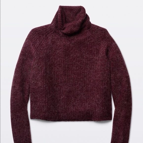 Talula Sweaters - Aritzia Talula Loveland Turtleneck Cropped Sweater